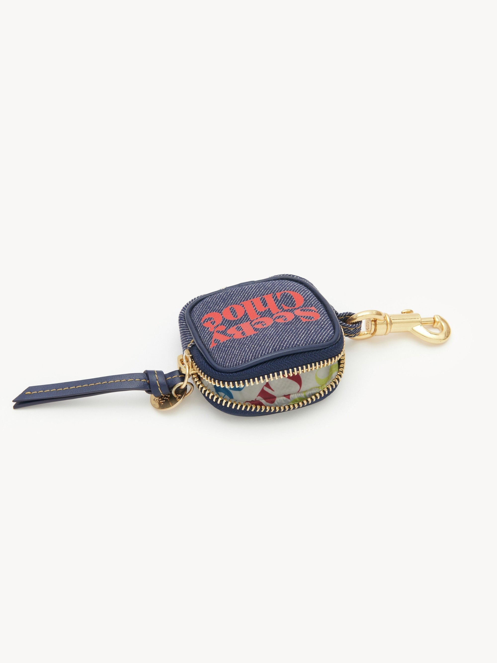 Étui pour Airpods See By Chloé Essential en cuir - Denim