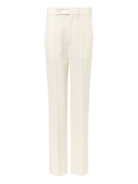 Pantalon à pinces ajusté en laine - Seedpearl Beige