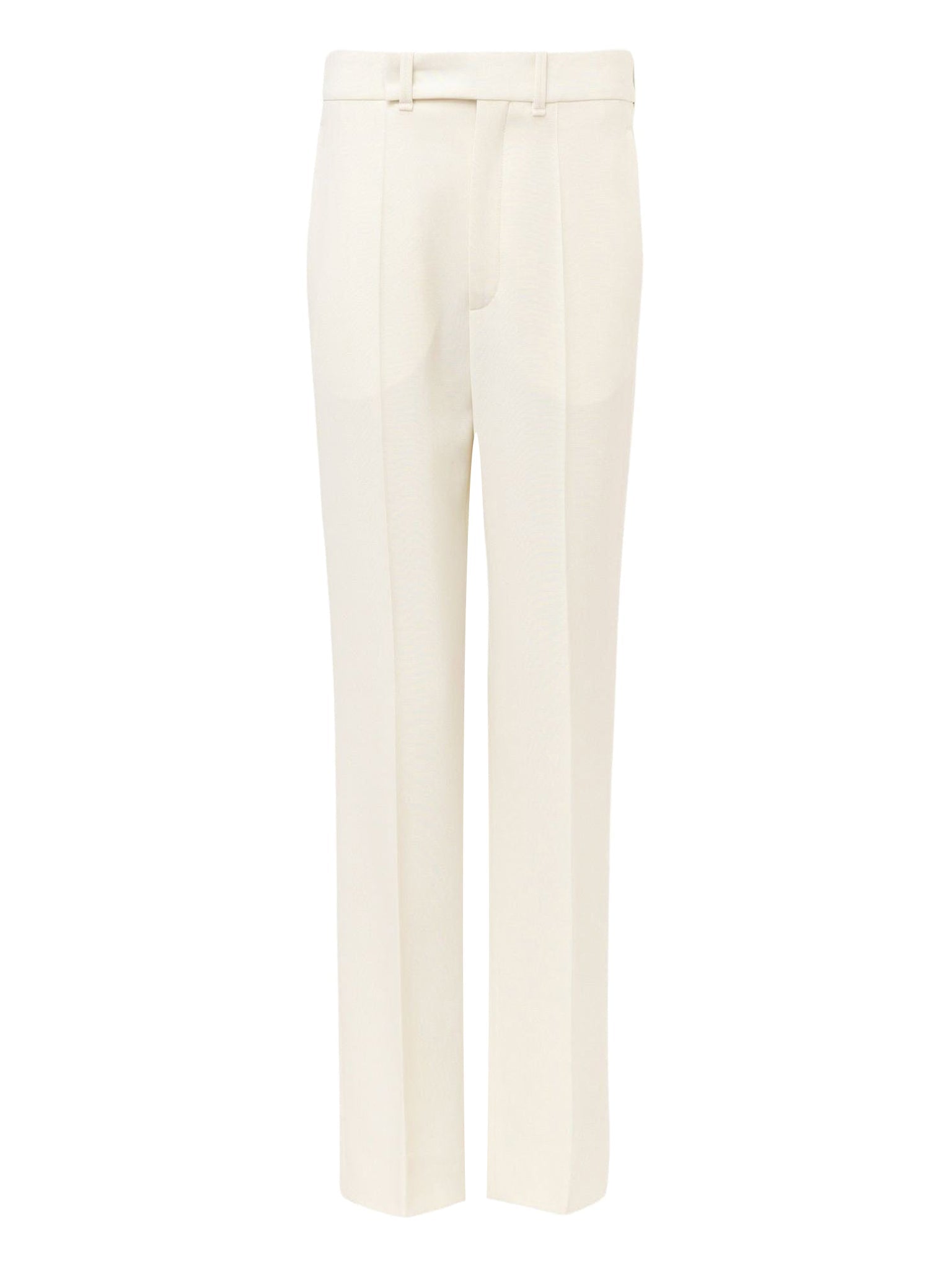 Pantalon à pinces ajusté en laine - Seedpearl Beige