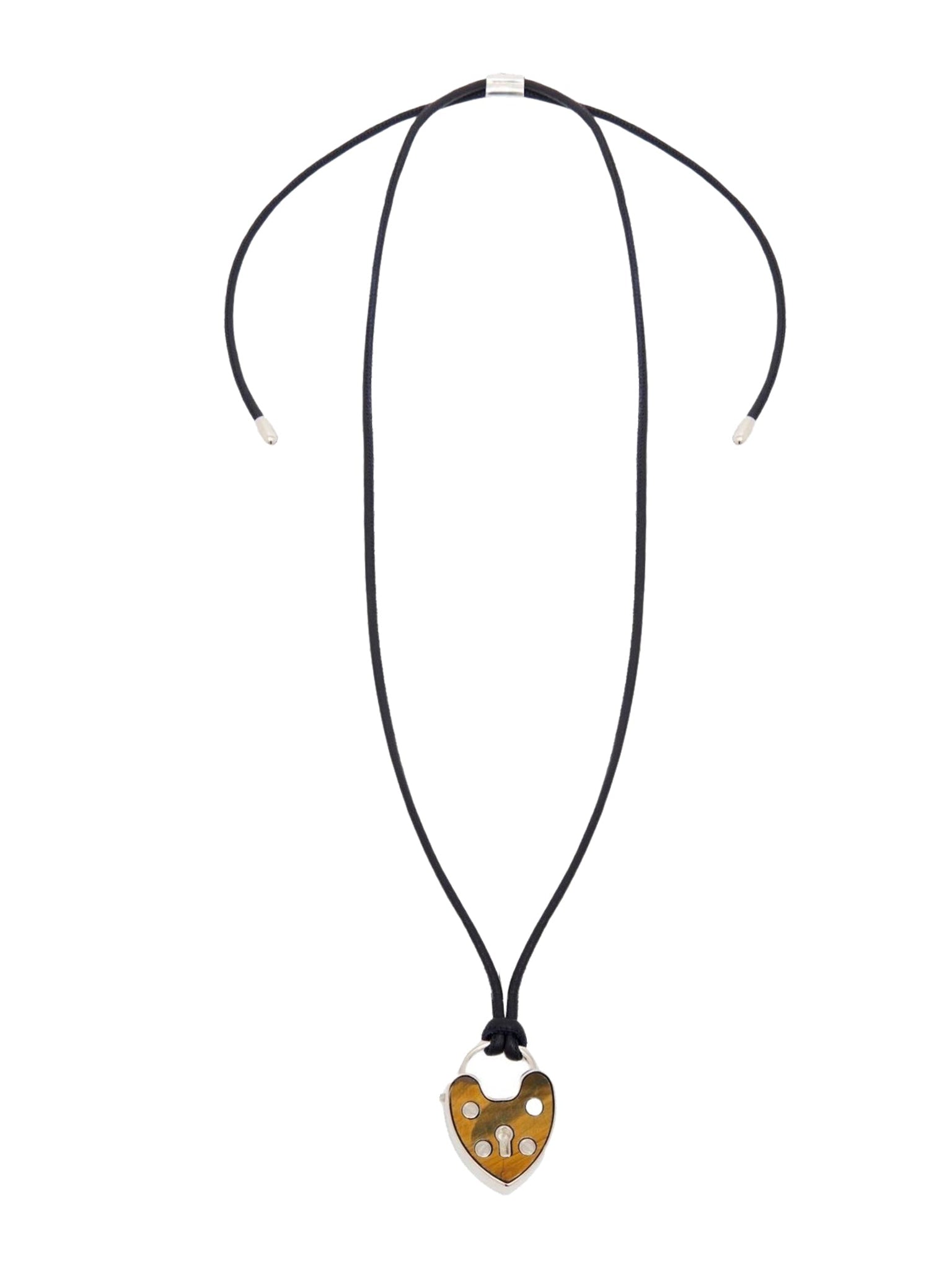 Collier Nikie en laiton - Brown & Blue