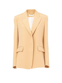 Veste de tailleur classique en soie - Desert Dust