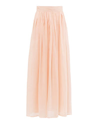 Jupe midi froncée - Pansy Pink