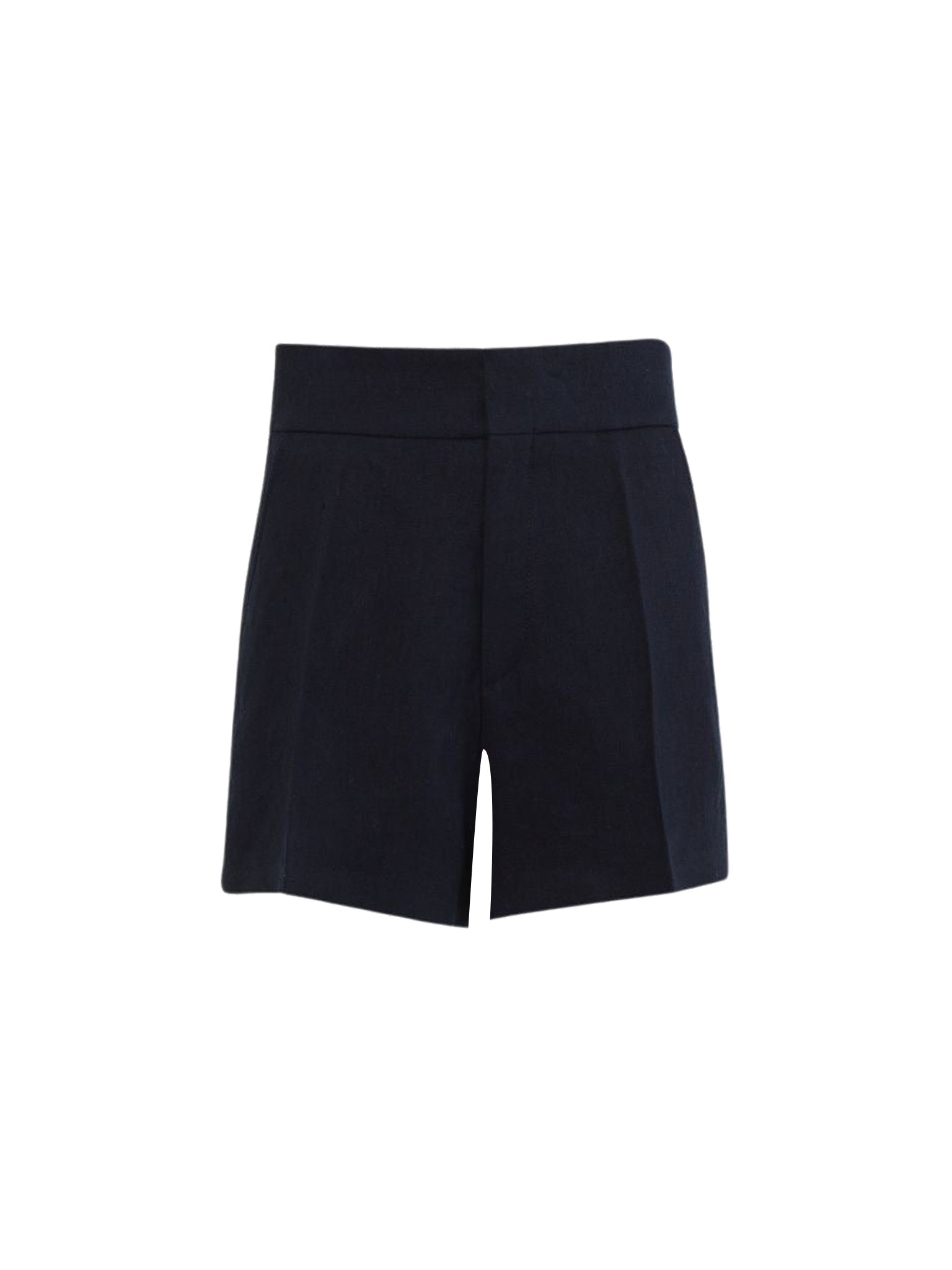 Short à pince en lin - Abyss Blue