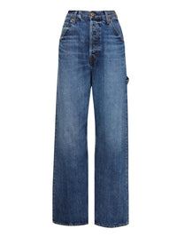 Pantalon évasé et délavé - Denim