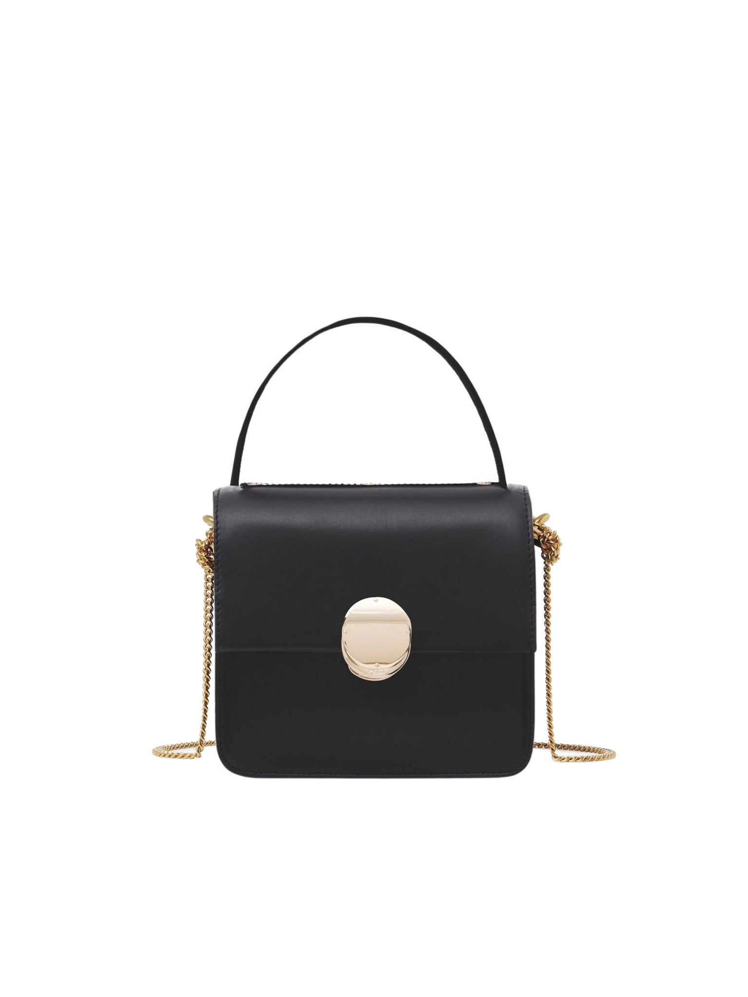 Petit sac à main Penelope en cuir - Black