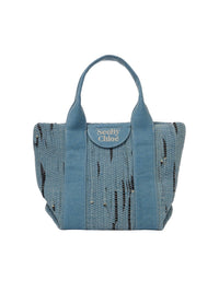 Petit sac cabas Laetizia - Denim Délavé