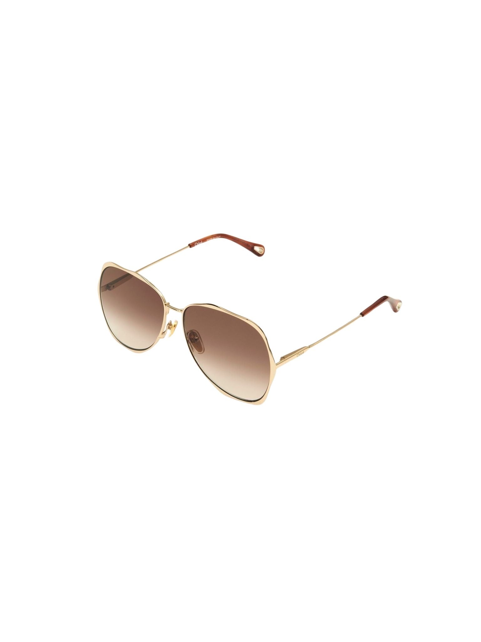 Lunettes de soleil aviateur Honore - Gold & Gradient Brown