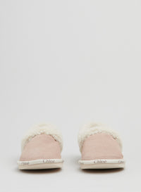 Slippers Woody en cuir - Maple Pink