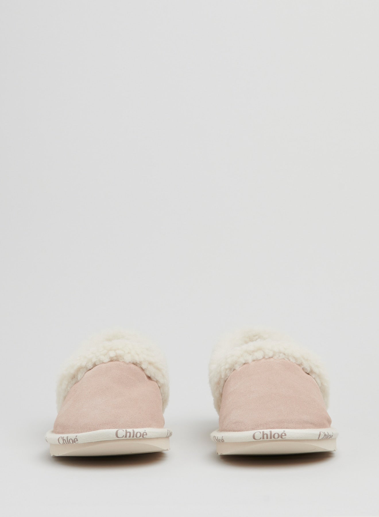 Slippers Woody en cuir - Maple Pink