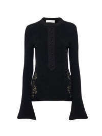 Top en laine - Black