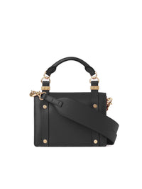 Petit sac à rabat Ora en cuir - Black