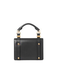 Petit sac à rabat Ora en cuir - Black