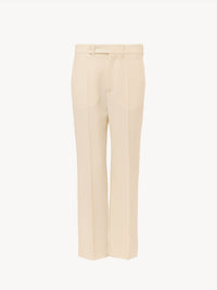 Pantalon de costume court en lin - Secret Brown