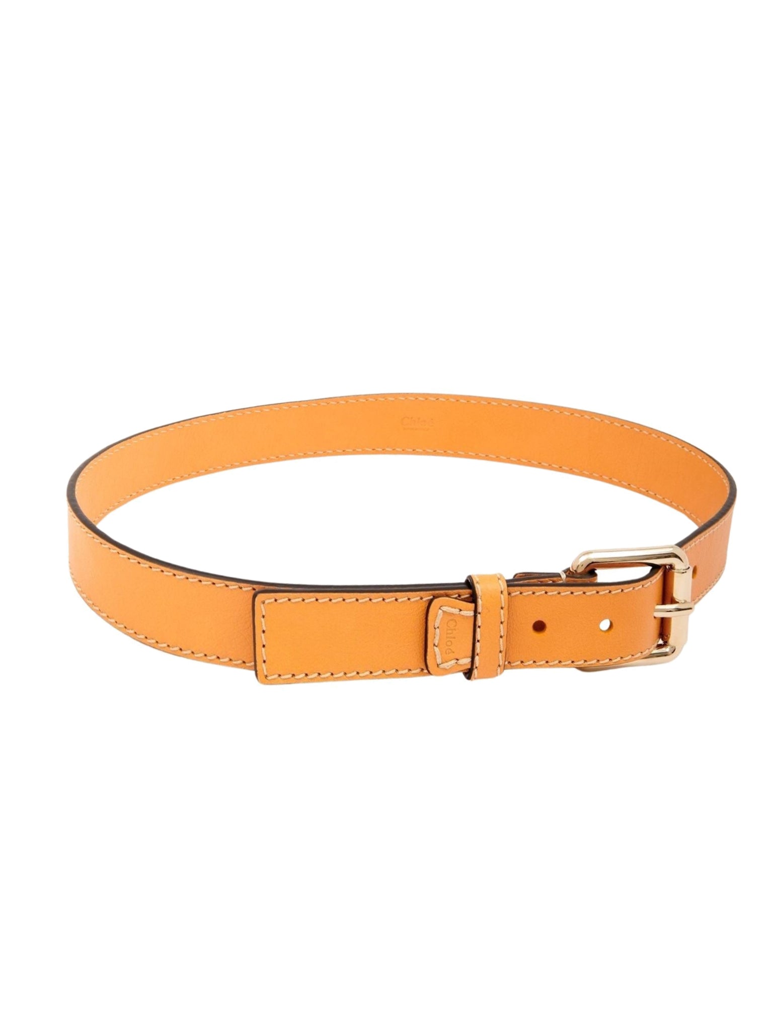 Ceinture Edith en cuir - Tan Apricot