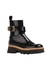 Bottines Owena en cuir - Black