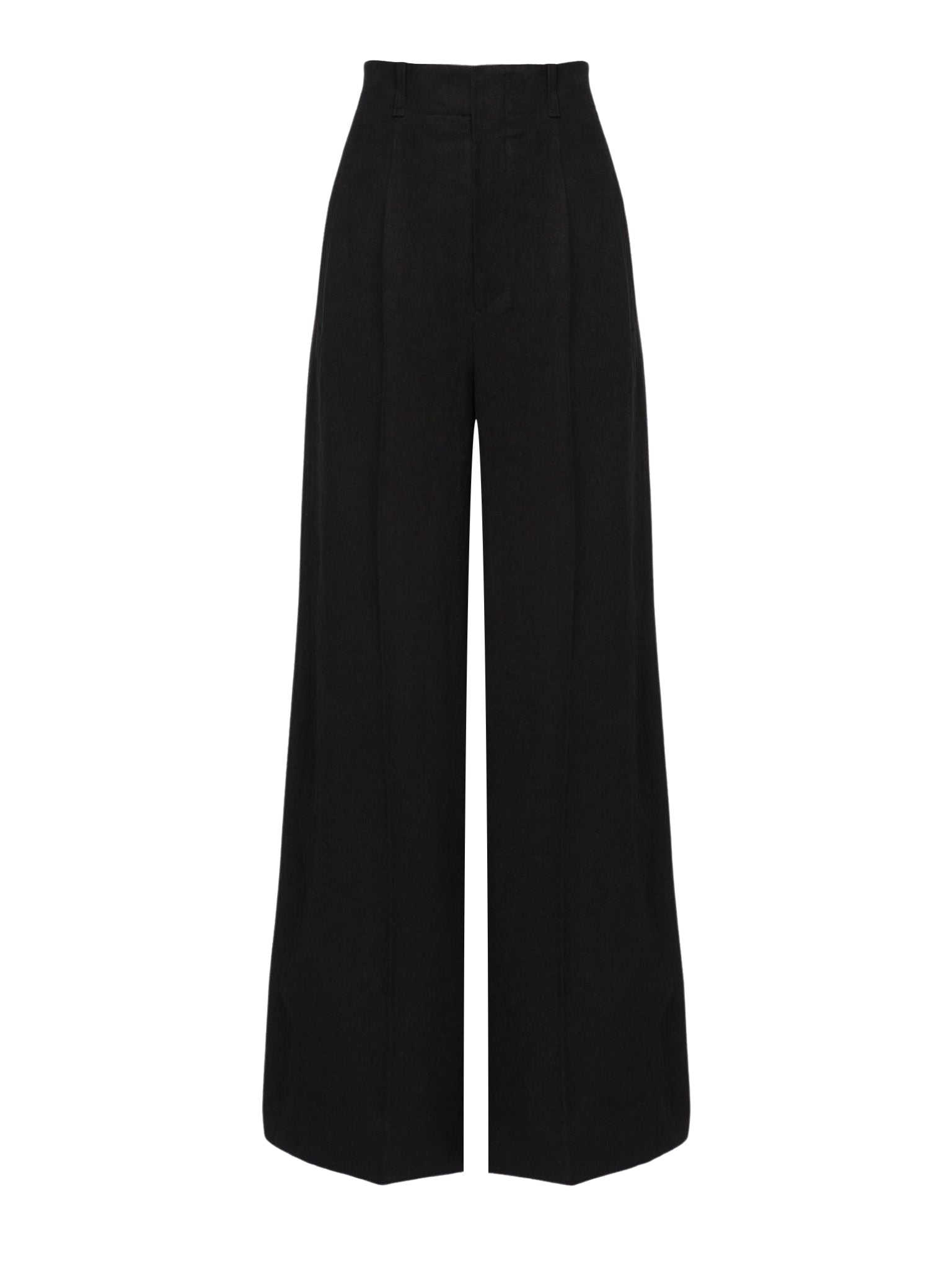 Pantalon large en lin - Black
