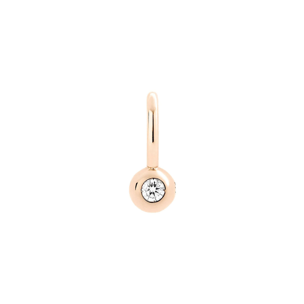 Bollicine rose gold & diamond Charm - Rose Gold
