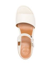 Sandales à talon Odina en cuir - White