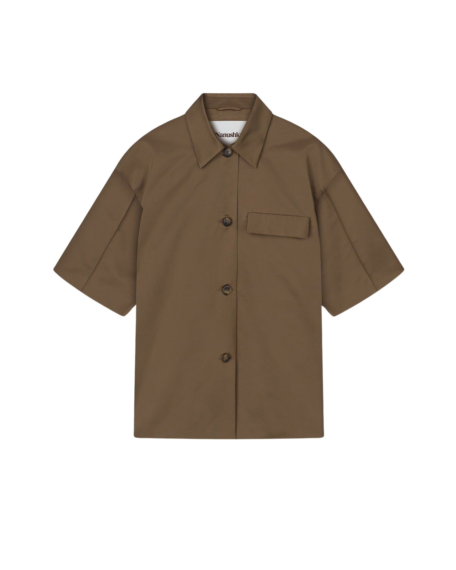 Chemise Maissa à manches courtes - Fossil Brown