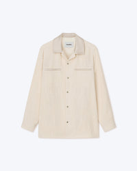 Chemise Makai à boutons contrastés - Creme