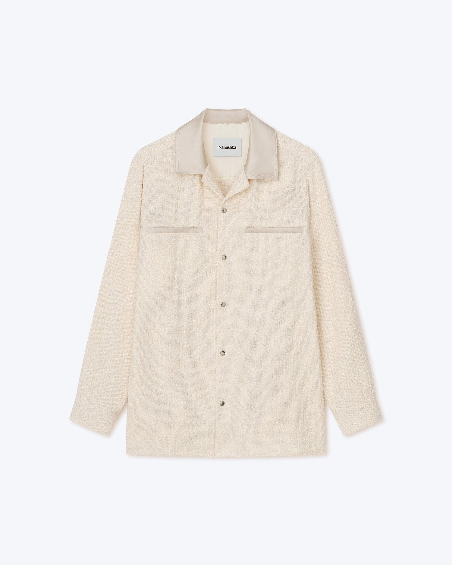 Chemise Makai à boutons contrastés - Creme