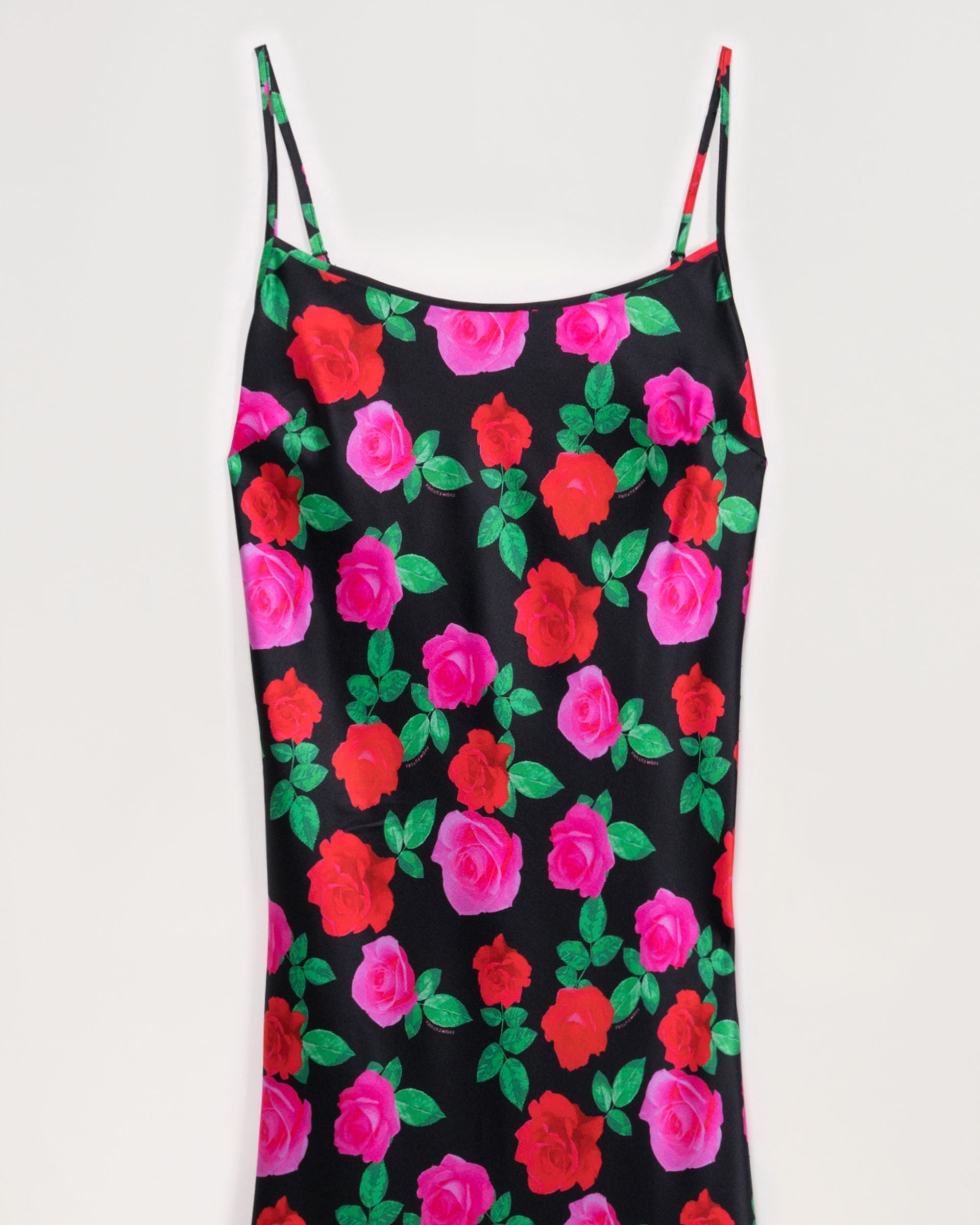 Robe longue Gisele en soie - Winter Roses