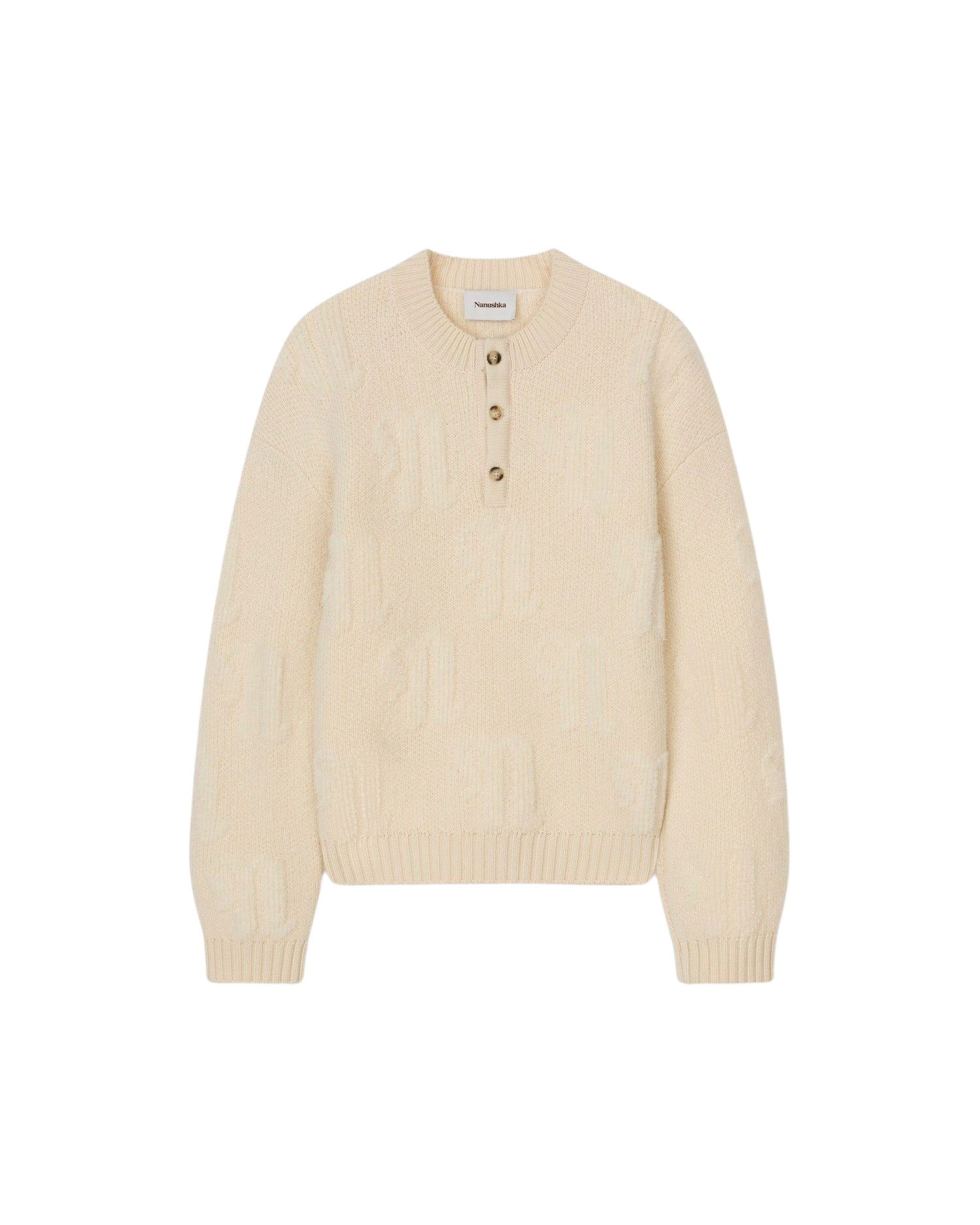 Pull Figo en laine - Ecru