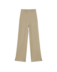 Pantalon Domino croisé en maille - Pebble