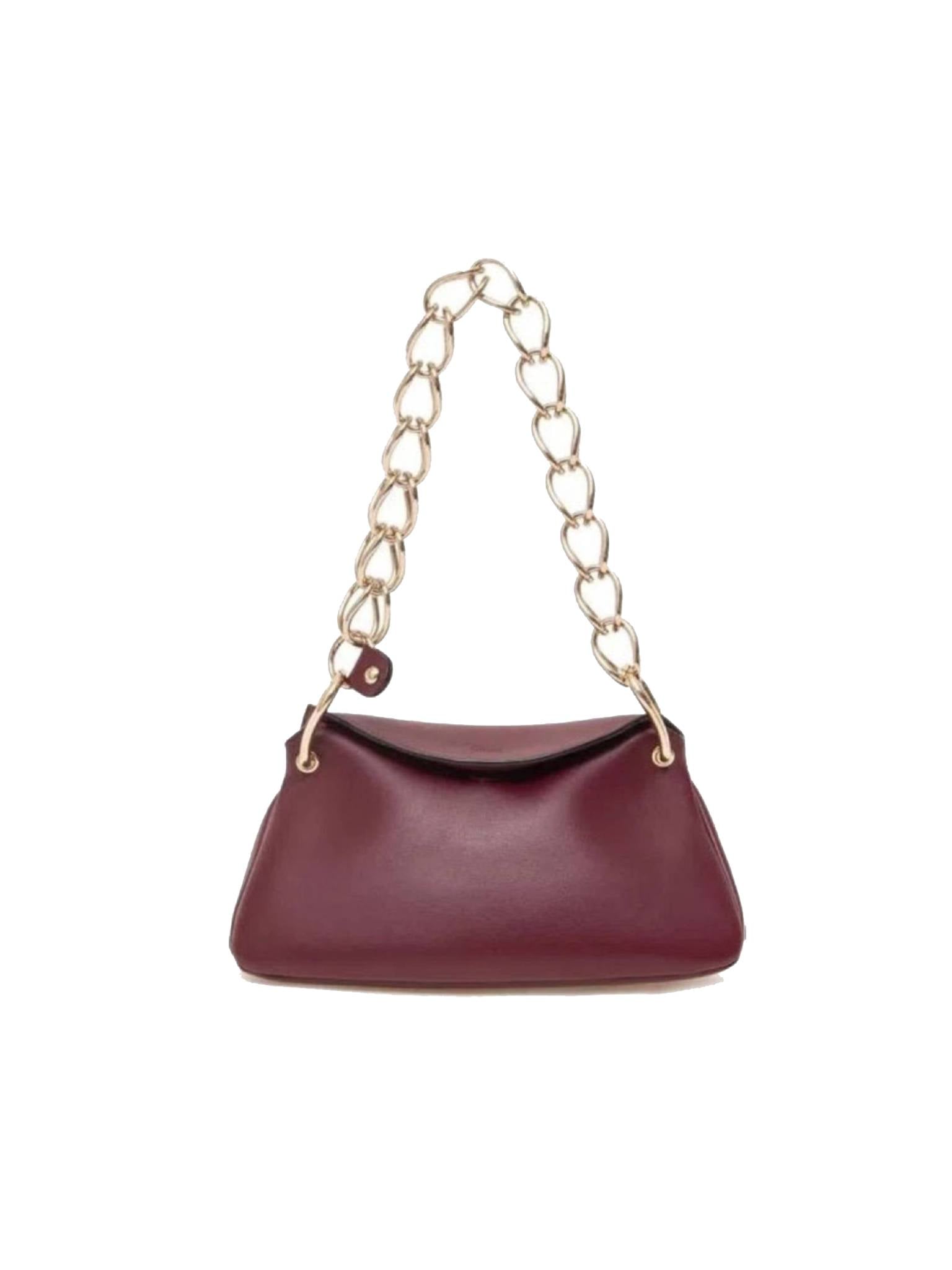 Sac à main Juana en cuir - Burgundy