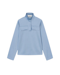 Blouse Vivia à col montant - Sky Blue