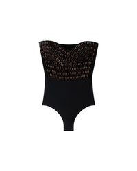 Body Portia à perles - Black