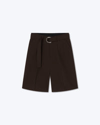 Short Sadi crêpé - Dark Brown