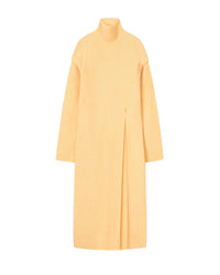 Robe pull Gida fendue en cachemire mérinos - Pale Yellow