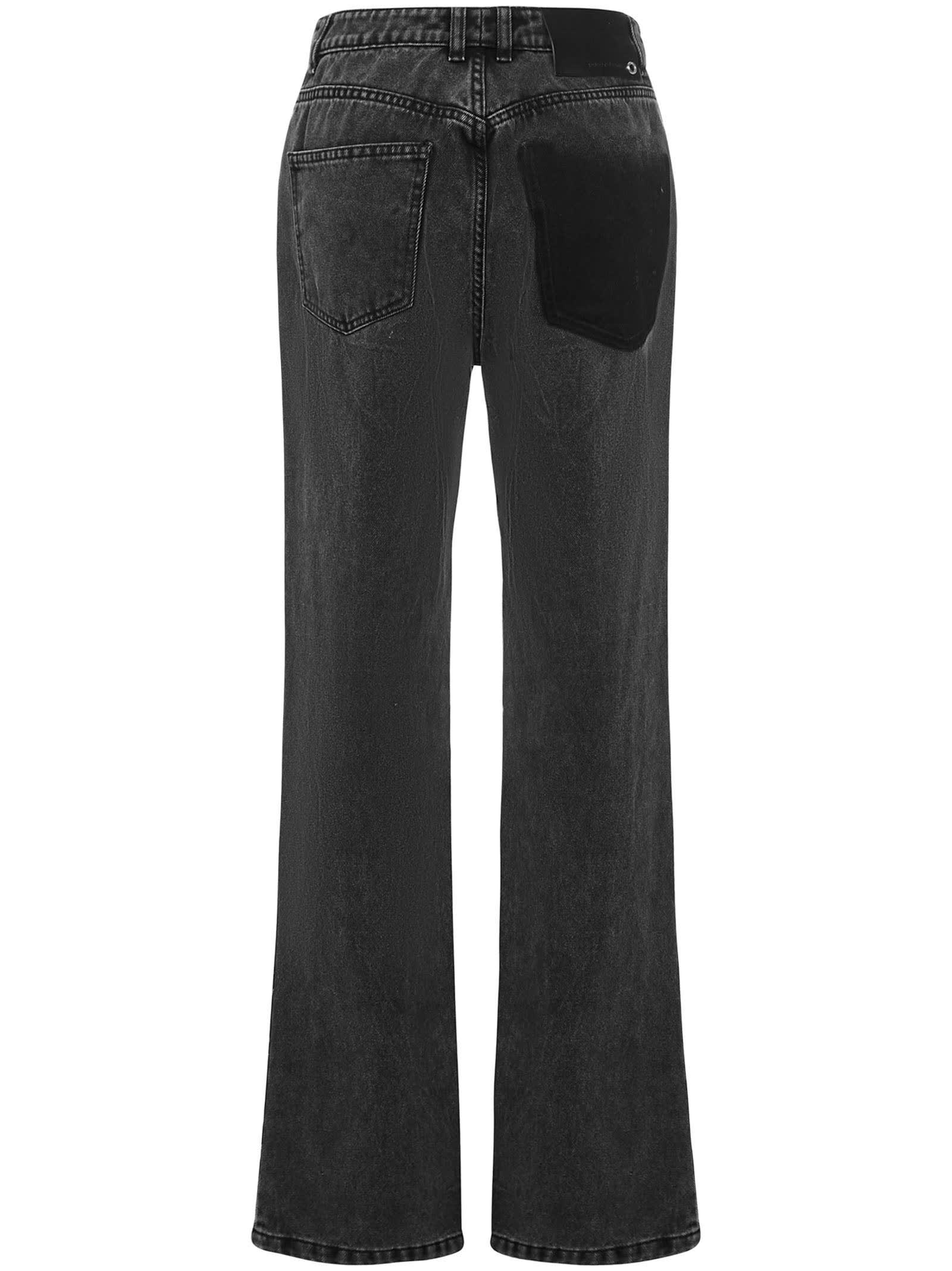 Pantalon à poche contrastée - Denim Stone Neige