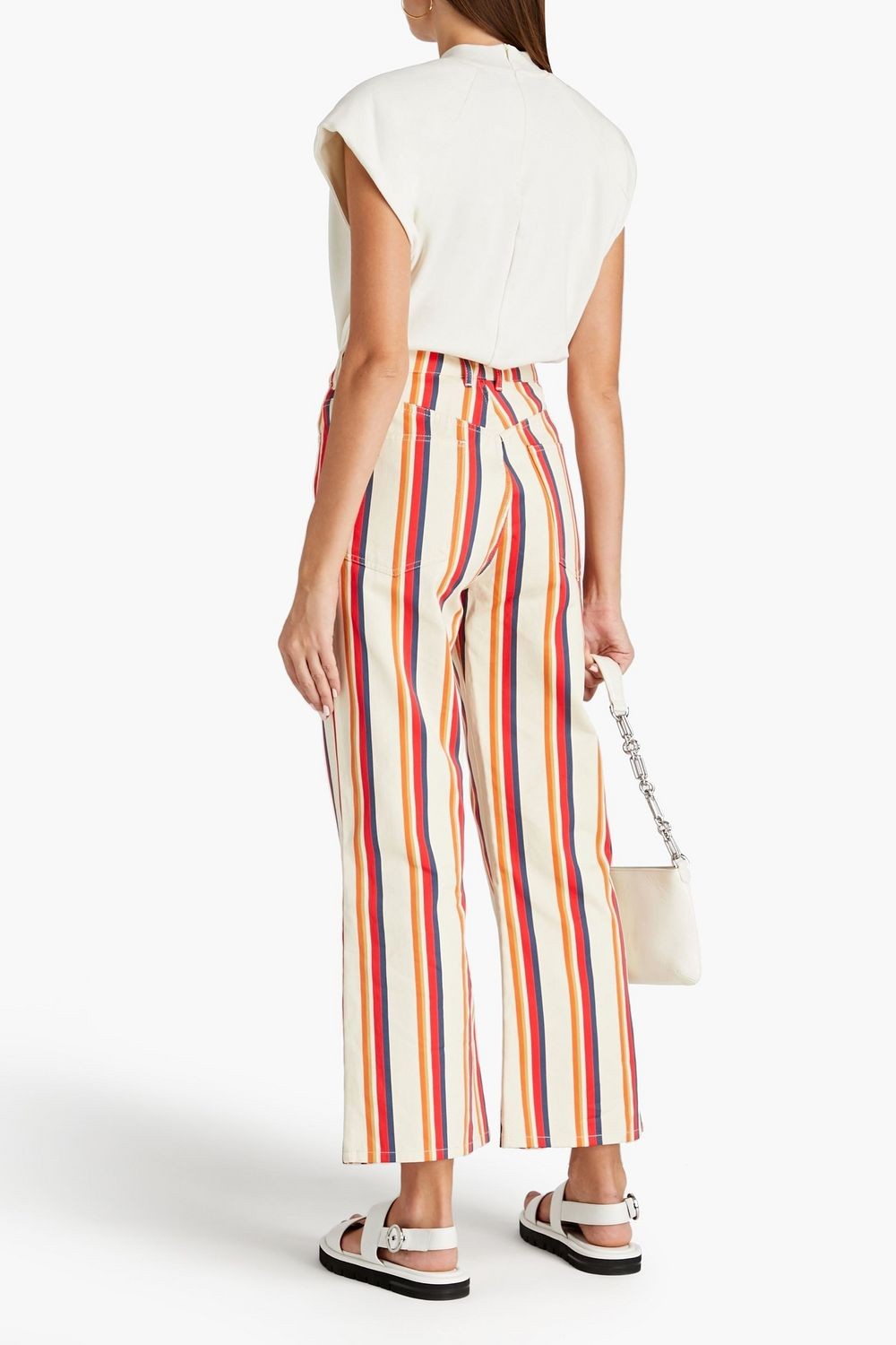 Pantalon évasé à rayures bicolores - Sunbed Stripes