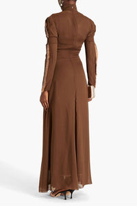 Robe en soie - True Brown