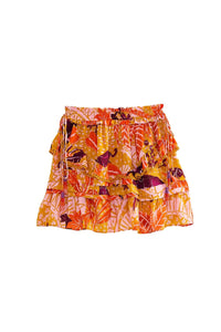 Mini jupe Jungle Panther - Orange