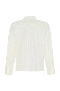 Blouse avec broderie florale - Crystal White