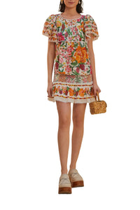 Blouse Flowerful Sketch en coton - Multicolor