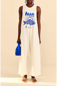 Combinaison Mar Da Bahia en coton - Blanc