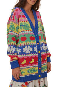 Cardigan Sweet Orchad en coton - Multicolore