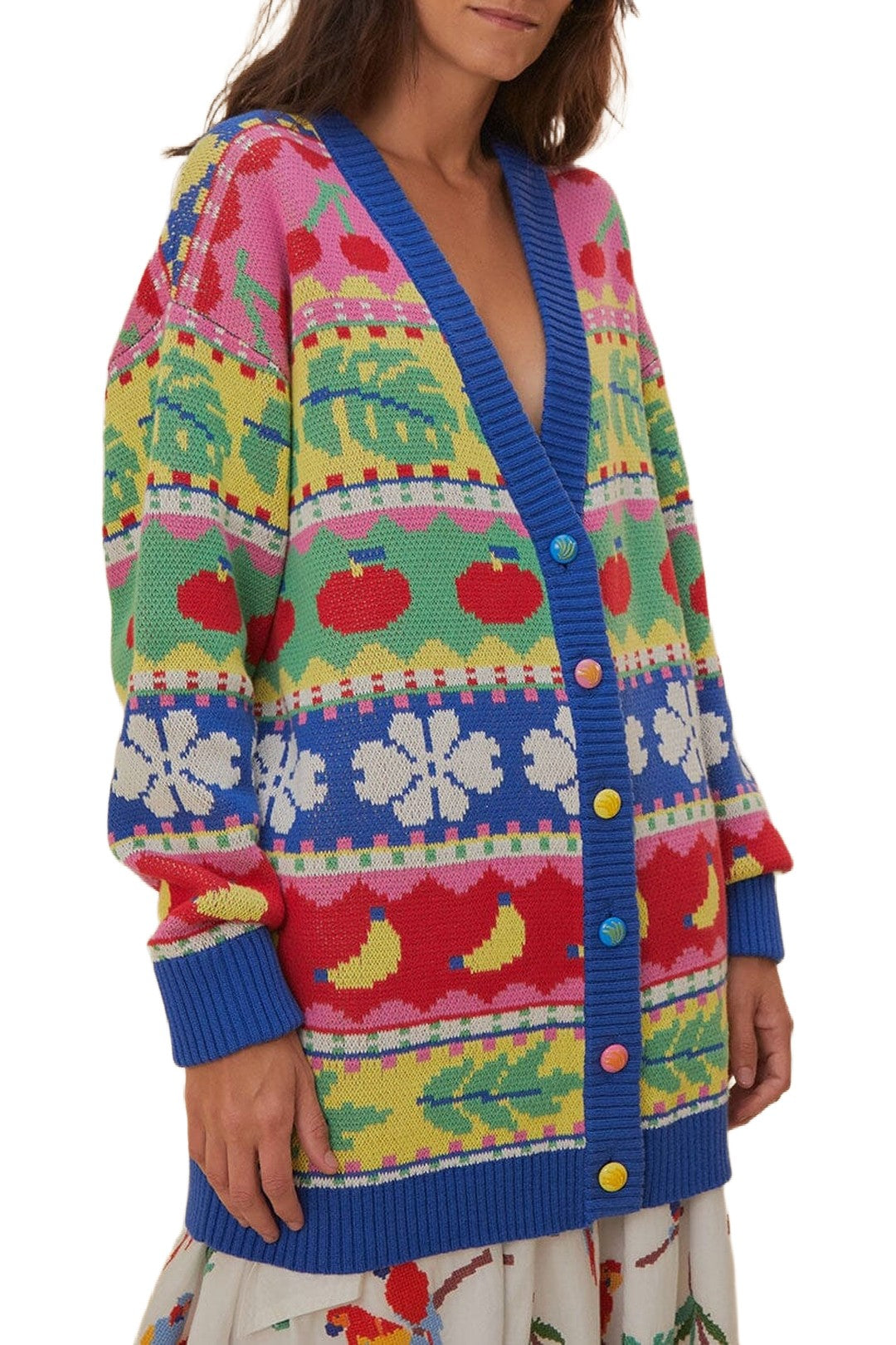 Cardigan Sweet Orchad en coton - Multicolore