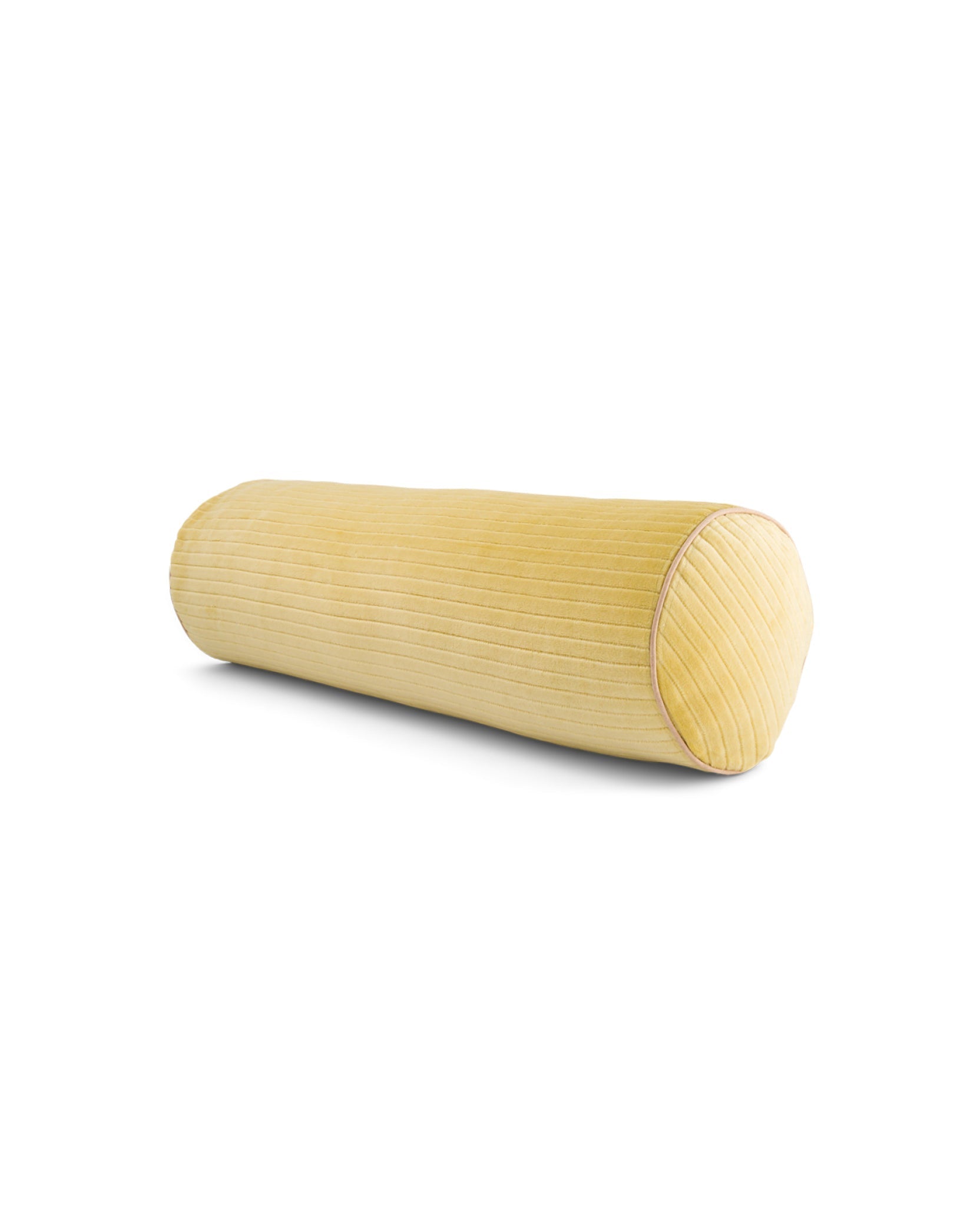 Coussin Adri en velours côtelé - Jaune