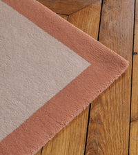 Tapis Luna 150x200 en laine - Rose poudré