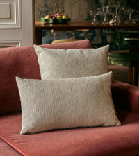 Coussin Carino en velours côtelé - Beige