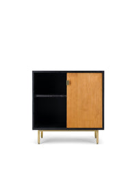 Buffet Sorella en bois - Iroko et Noir