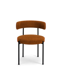 Chaise Libera en velours côtelé - Marron