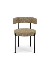 Chaise Libera structure effet tweed - Vert Et Marron