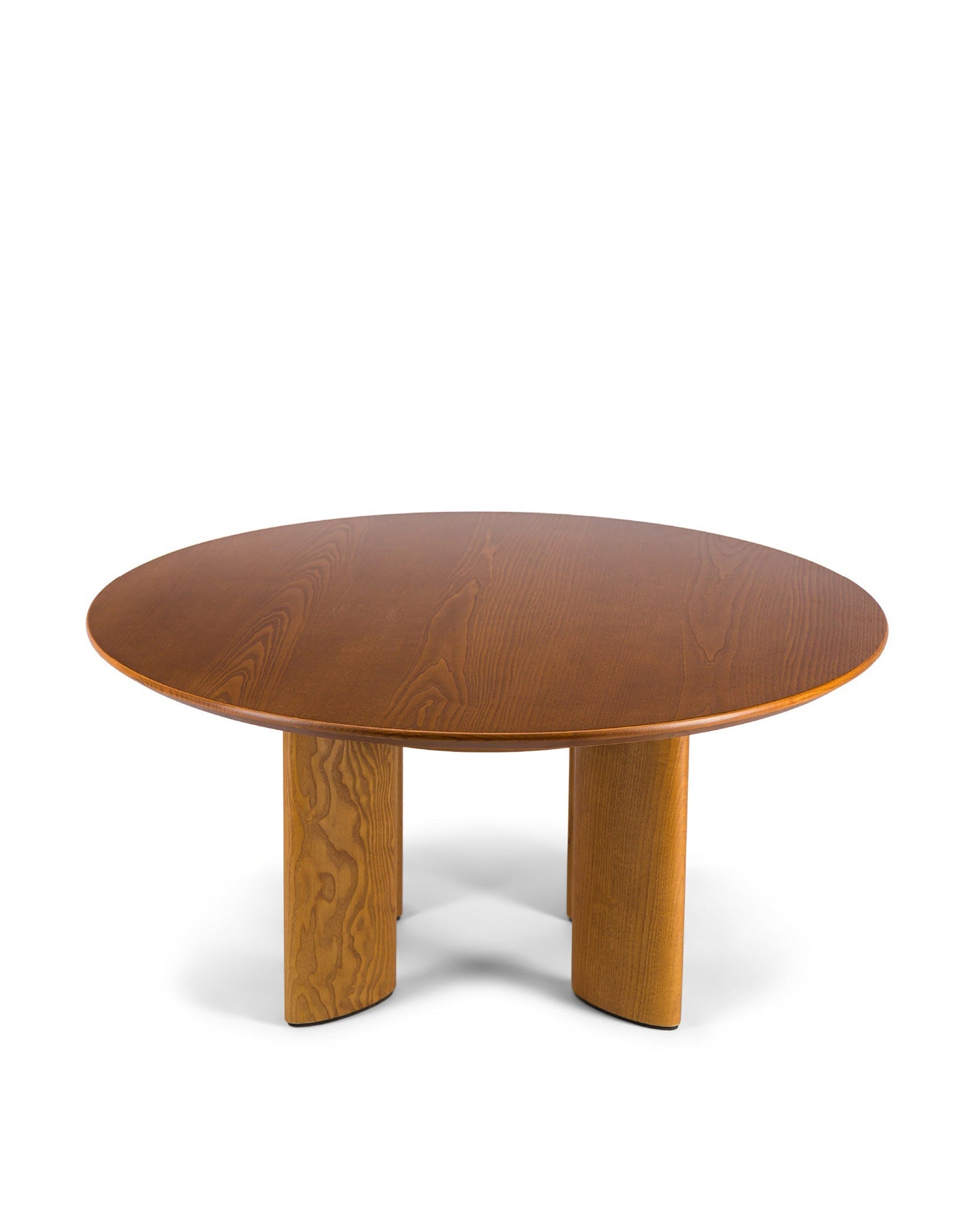 Table basse ronde Carlotta en bois - Iroko