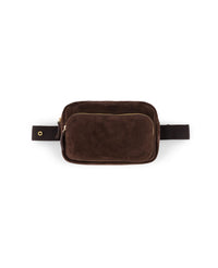 Sac ceinture Andrea en cuir - Chocolat